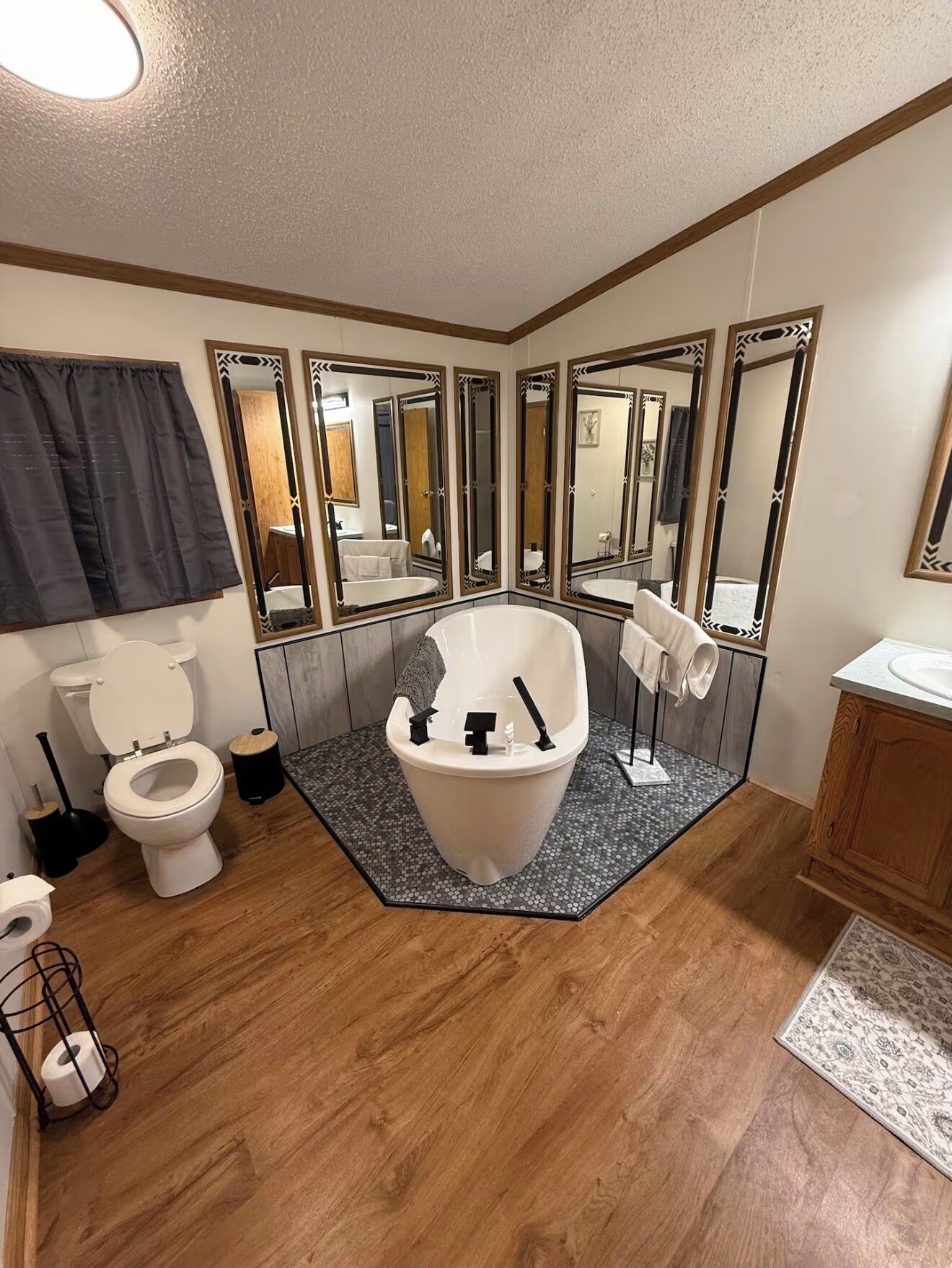 Towels, soap, toilet paper