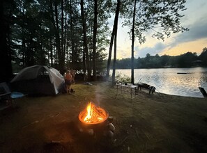 Property grounds - Grace on the Lake-Little Red Cabin-Perch Lake, MI (South Boardman)
