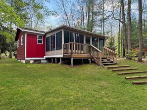 Exterior - Grace on the Lake-Little Red Cabin-Perch Lake, MI (South Boardman)