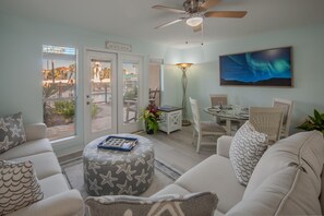Condo, 1 Queen Bed with Sofa bed (Grand Caribbean East 107) | Living area - Grand Caribbean East 107 (Pensacola)