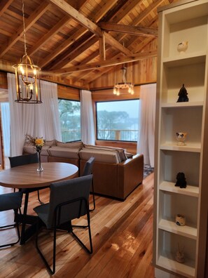 Cabana, vista para o jardim | Parte interna