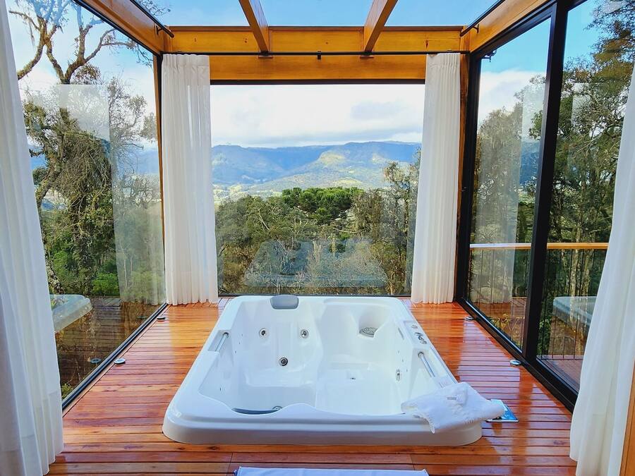 Baita, vista valle | Interni