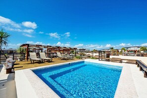 Pool - Best Penhouse in town, Amazing sea views 2 bdr.w/private pool (Playa del Carmen)
