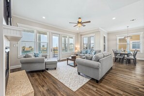House, 5 Bedrooms | Living area - Blu Pearl 5 Bedroom Home (Galveston)