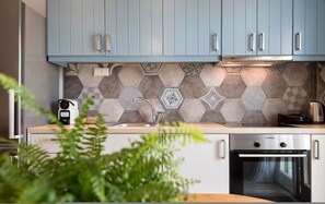 Fridge, oven, coffee/tea maker, toaster - Michael Zeppos Studio 1, Naousa (Naousa)