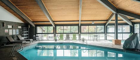 Indoor pool, outdoor pool