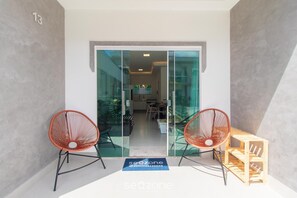Basic Apartment | Terrace/patio - Apts in Condominium w/ Pool 450 Meters fr/ Taperapuan Beach - Atas (Porto Seguro)