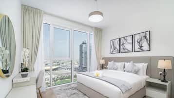 Egyptian cotton sheets, premium bedding, in-room safe