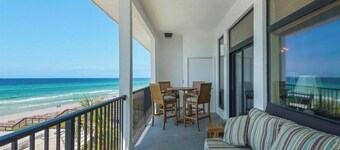 Top Floor Beachfront Condo - Gulf & Pool Views + Walk to Santa Rosa Restaurants
