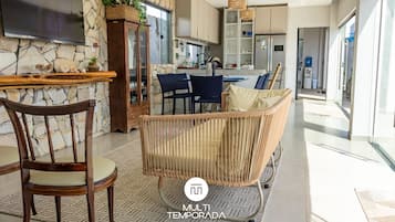 Premium House, Pool Access, Pool View | Living area