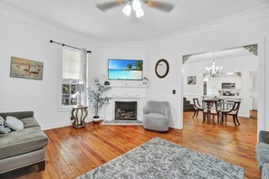 House, Multiple Beds, Patio, Garden View (The Davis Estate) | Living area - Walk to Downtown Near Beaches Cozy Historic Retreat (St. Augustine)