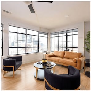 Living area - Upscale Deep Ellum Retreat w/ King Bed • Pool • Skyline Vibes (Dallas)