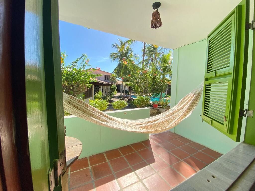 Quarto casal standard, sacada, vista para o jardim | Terraço/pátio