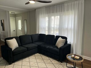 Living area - 3BR Oasis Near Advocate Sherman & St. Joseph with Fenced Yard and Fire Pit (South Elgin)