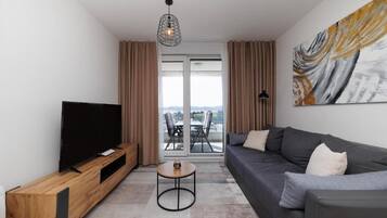 Appartement, balcon, vue mer | Coin séjour