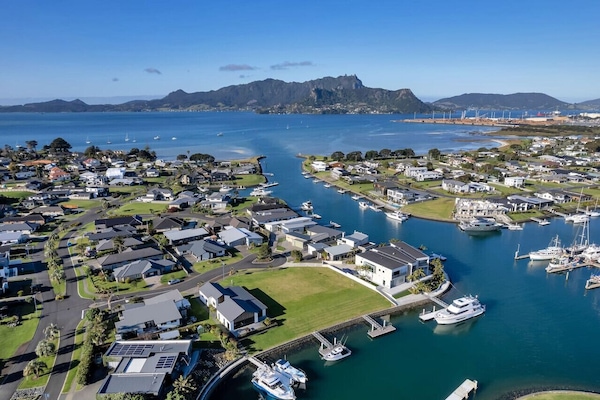 Aerial view of the canals