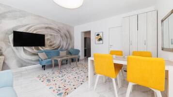 Studio, parveke, kaupunkinäköala | Oleskelualue