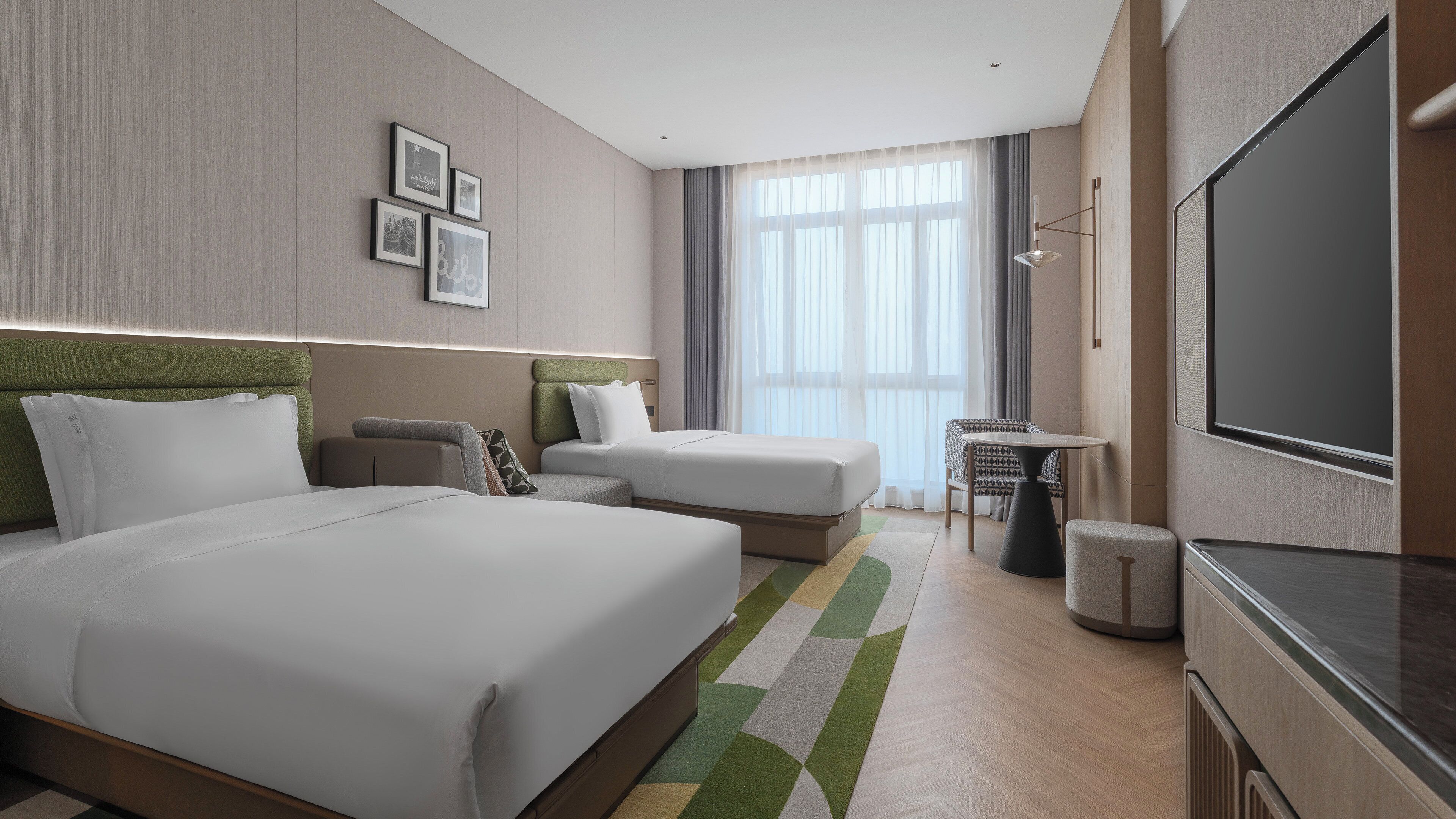 Quarto premium, 2 camas de casal, acessível