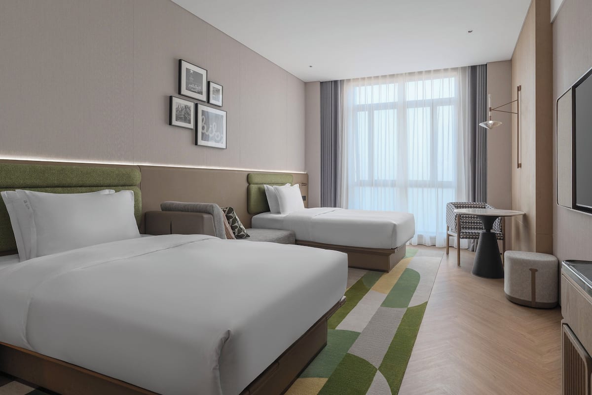 Quarto premium, 2 camas de casal, acessível