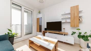 Appartement, balkon, uitzicht op stad | Woonruimte