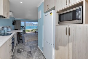 Réfrigérateur, micro-ondes, plaque de cuisson, lave-vaisselle
