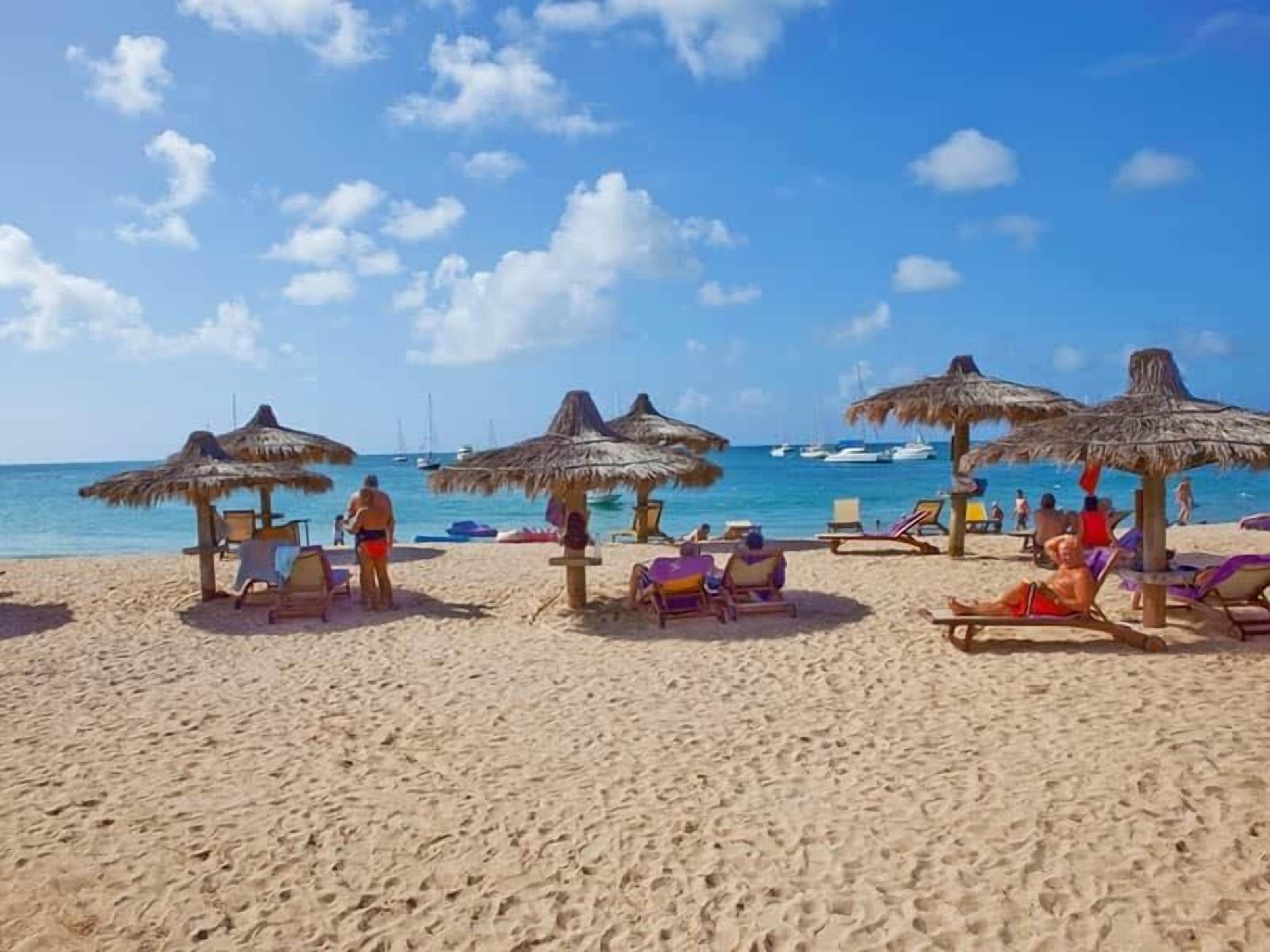Sun loungers, beach towels