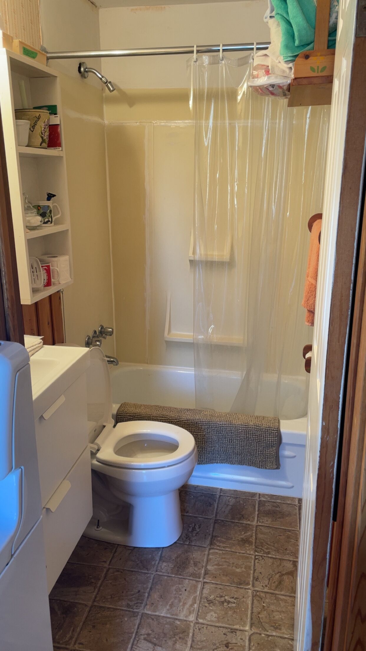 Towels, soap, toilet paper