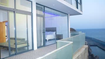 Suite Luxe, balcon, vue océan