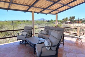 Terrace/patio - Ocean & Mountain View Terrace in La Capilla (Buena Vista)