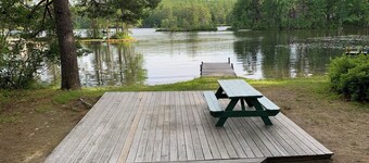 Perfect waterfront 3-bedroom cabin on Balch Lake in Newfield NH