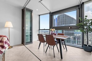 Dining - Luxury 54F Skyline Apt | Iconic Queen’s Wharf 1BR (Brisbane City)