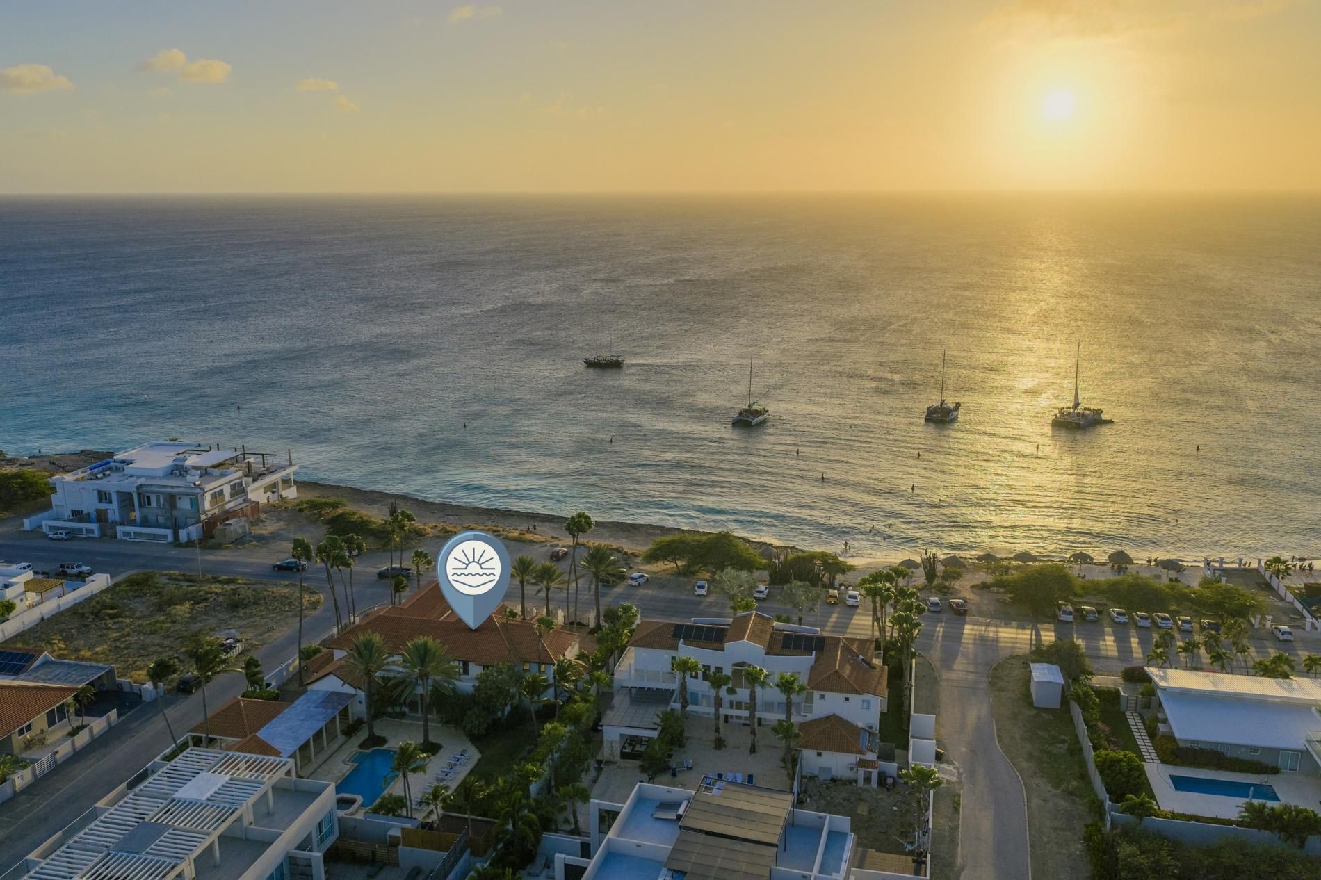 منظر من الجو على ارتفاع عالٍ