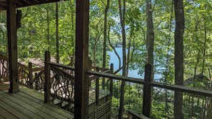 Property grounds - Lure Me | 4 Bedroom Lakefront Home | Private Dock + Big Deck Views | Lake Lure, NC (Lake Lure)
