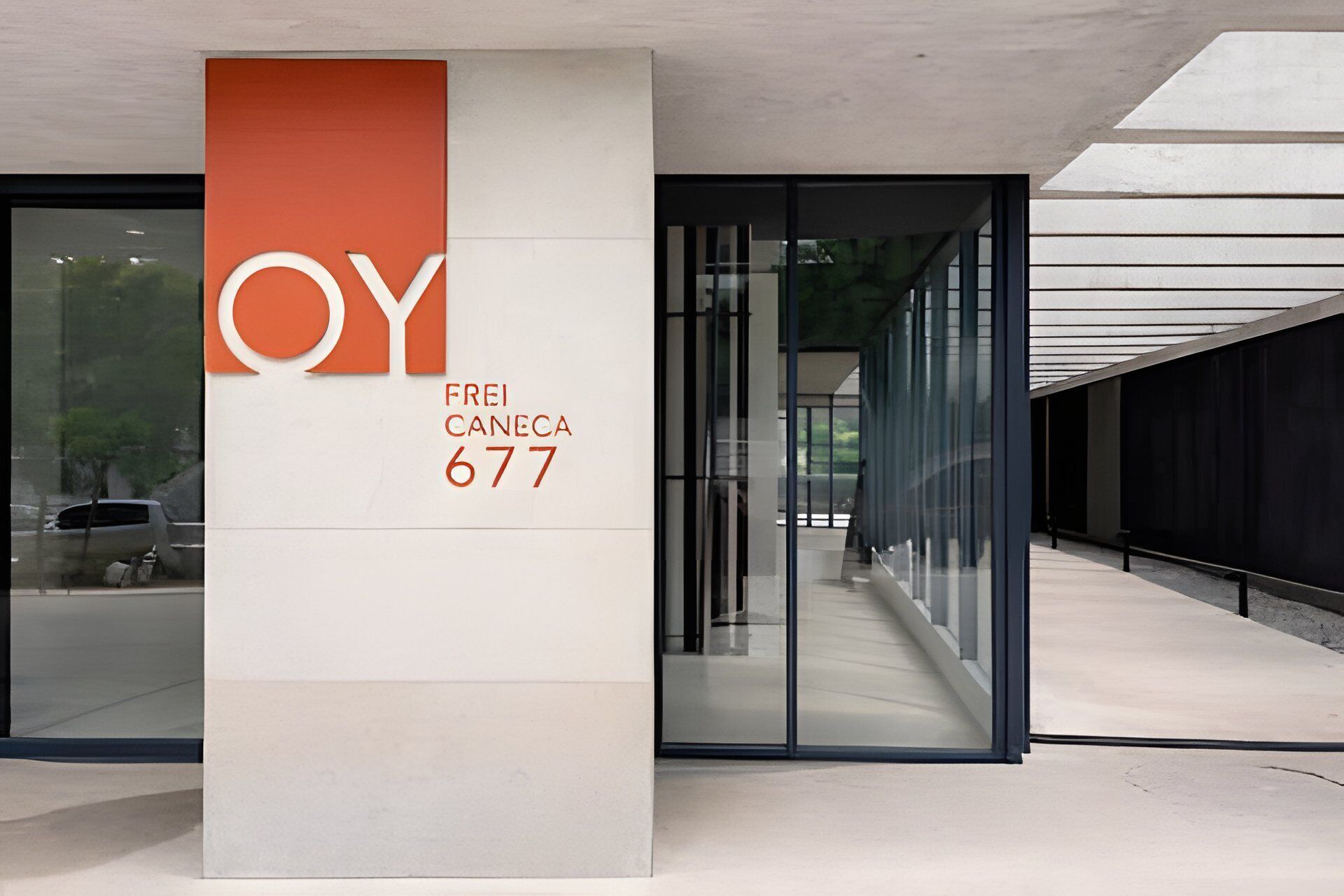 Apartamento básico | Detalhe da fachada