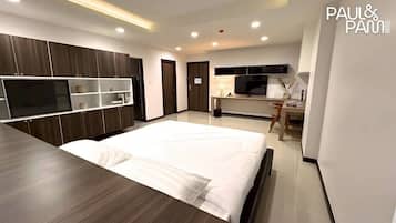 Studiosvit Superior - 1 kingsize-säng - städning