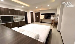 Studiosuite – superior, 1 kingsize-seng, rengjøring