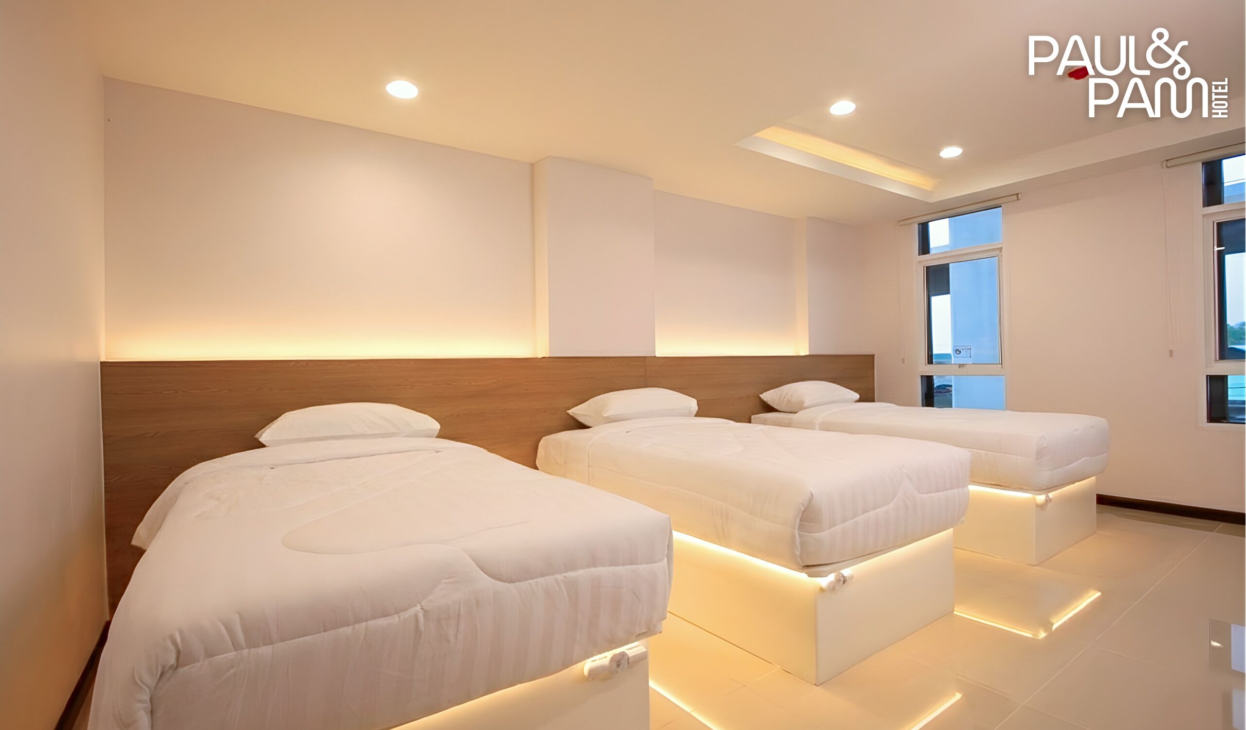 Standardværelse til 3 personer - 3 enkeltsenge - rengøring