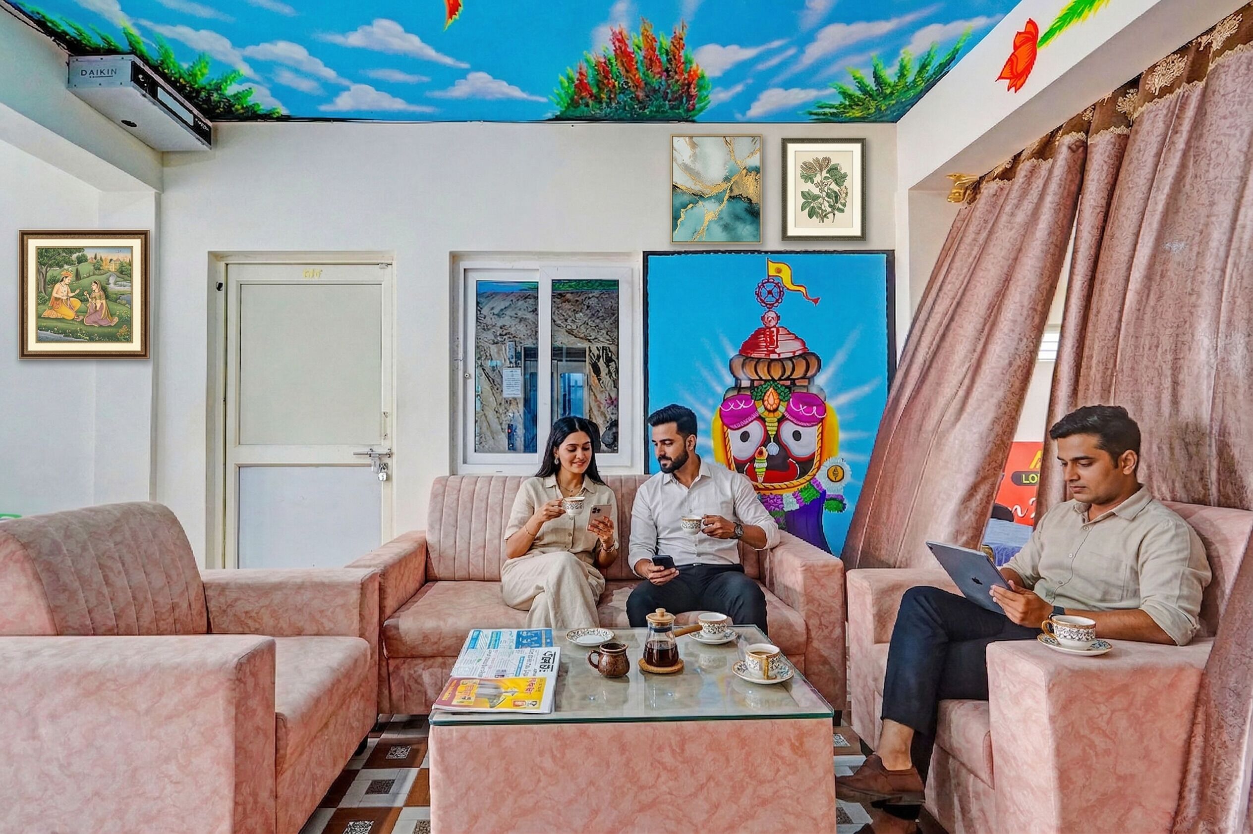 Sitzecke in der Lobby