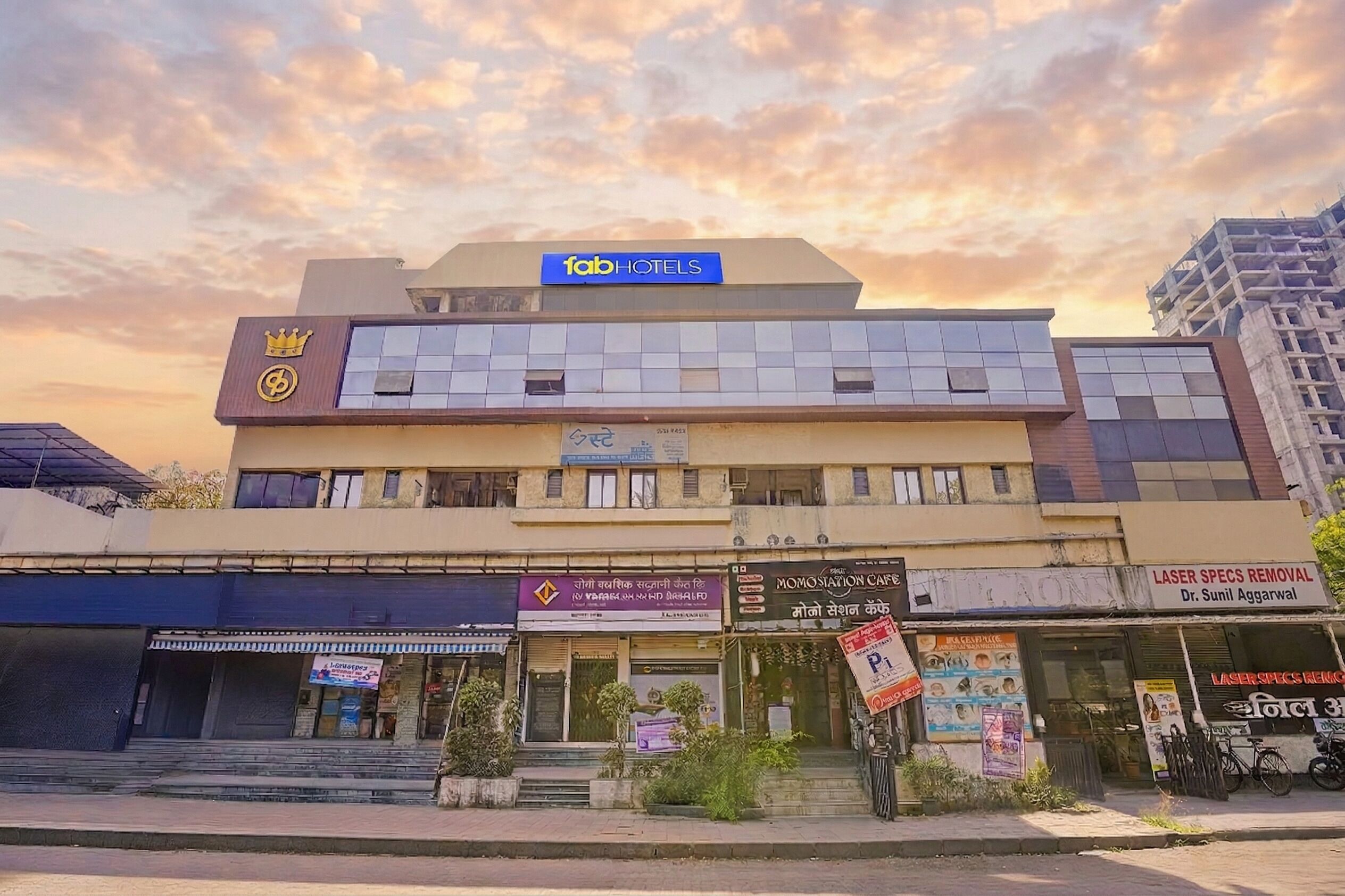 Voorkant van accommodatie