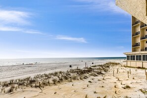 En la playa