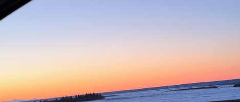 Vue depuis lâhĂ©bergement