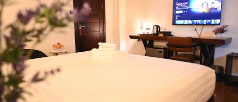 Comfort dubbelrum - utsikt mot trädgården