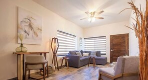 TV, offices - Coastal Stay Steps From the Malecon (La Paz)