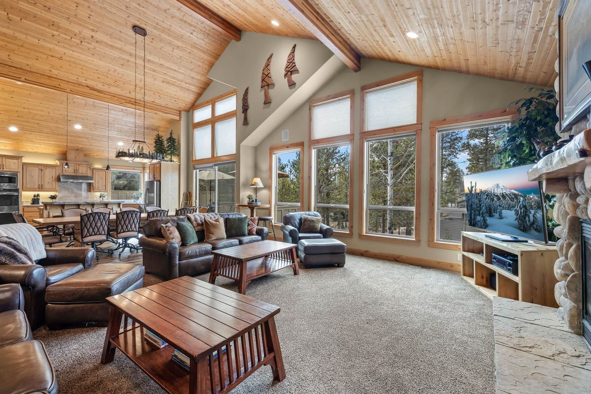 TV, fireplace, DVD player, ping pong