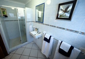 Haartrockner, Handtücher, Seife, Toilettenpapier