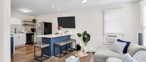 Smart TV, fireplace, offices