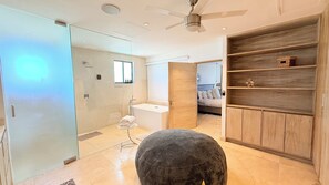 Shower, hair dryer, towels, soap - Luxury penthouse in Medano Beach with private swimming pool (Cabo San Lucas)
