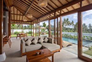 Villa, 2 slaapkamers, privébadkamer | Woonruimte