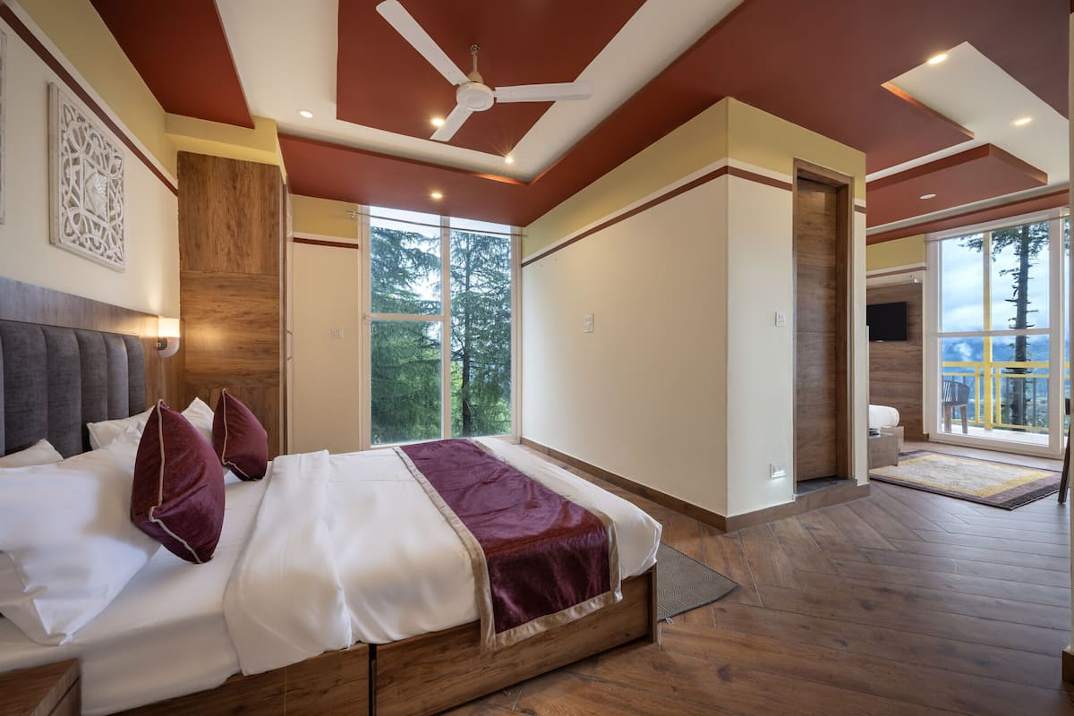 Habitación cuádruple familiar, balcón, vista al valle