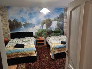 Room - Holiday home with Wi-Fi and 2 terraces (Balatonkeresztúr)